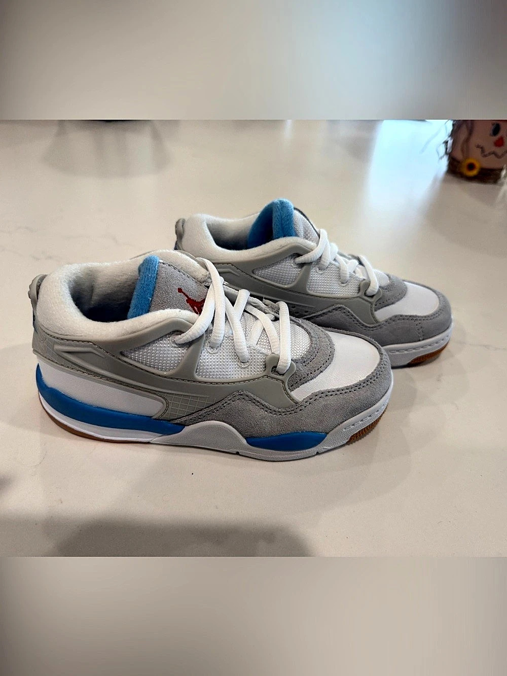 Jordan Flight Club '91 Toddler Gray & Blue Sneakers